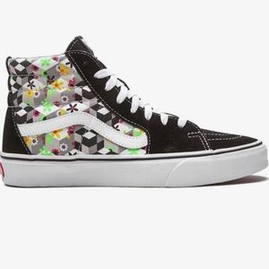 Vans sk8-hi checker cube black sneaker shoes